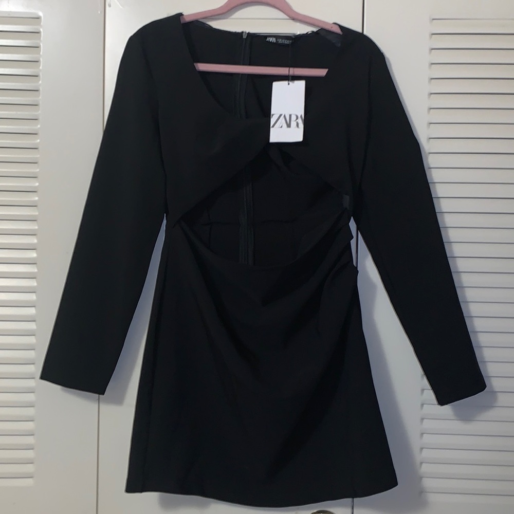 ZARA Cut Out Black‎ Dress